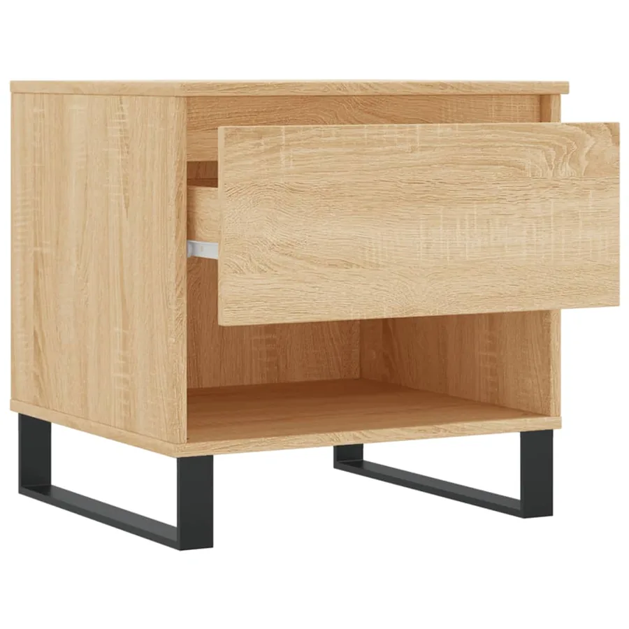 Tables basses 2 pcs chêne sonoma 50x46x50 cm bois d'ingénierie - 7