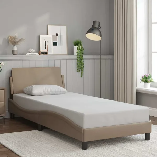 Cadre de lit Dover cappuccino 90x200 cm similicuir