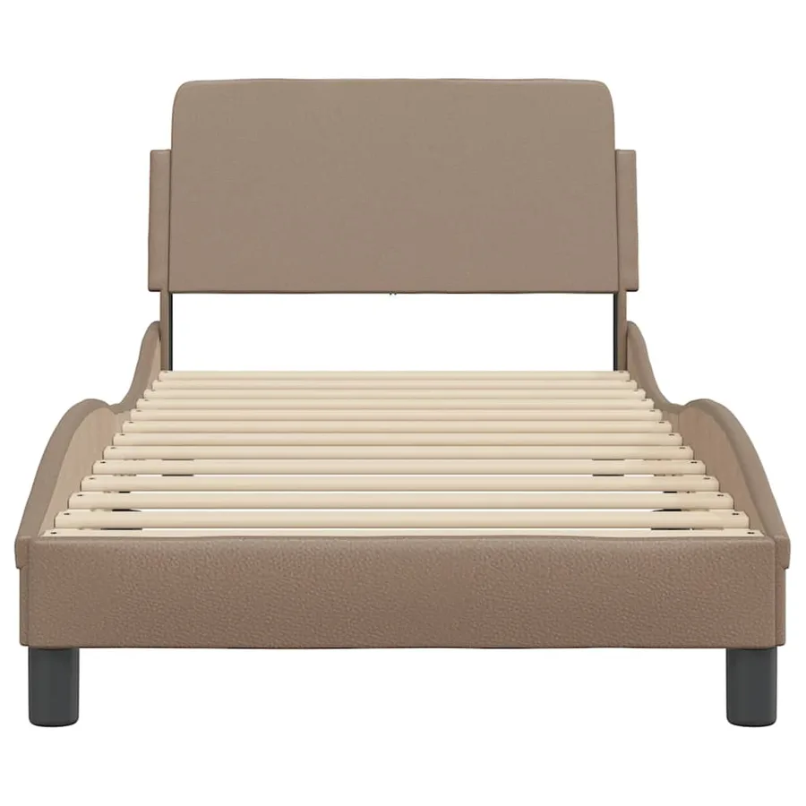 Cadre de lit Dover cappuccino 90x200 cm similicuir - 4