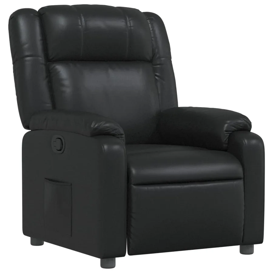 Fauteuil inclinable Noir Similicuir - 2