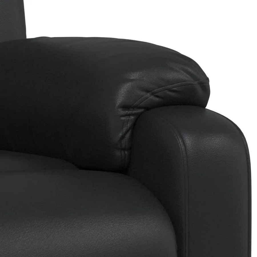 Fauteuil inclinable Noir Similicuir - 8