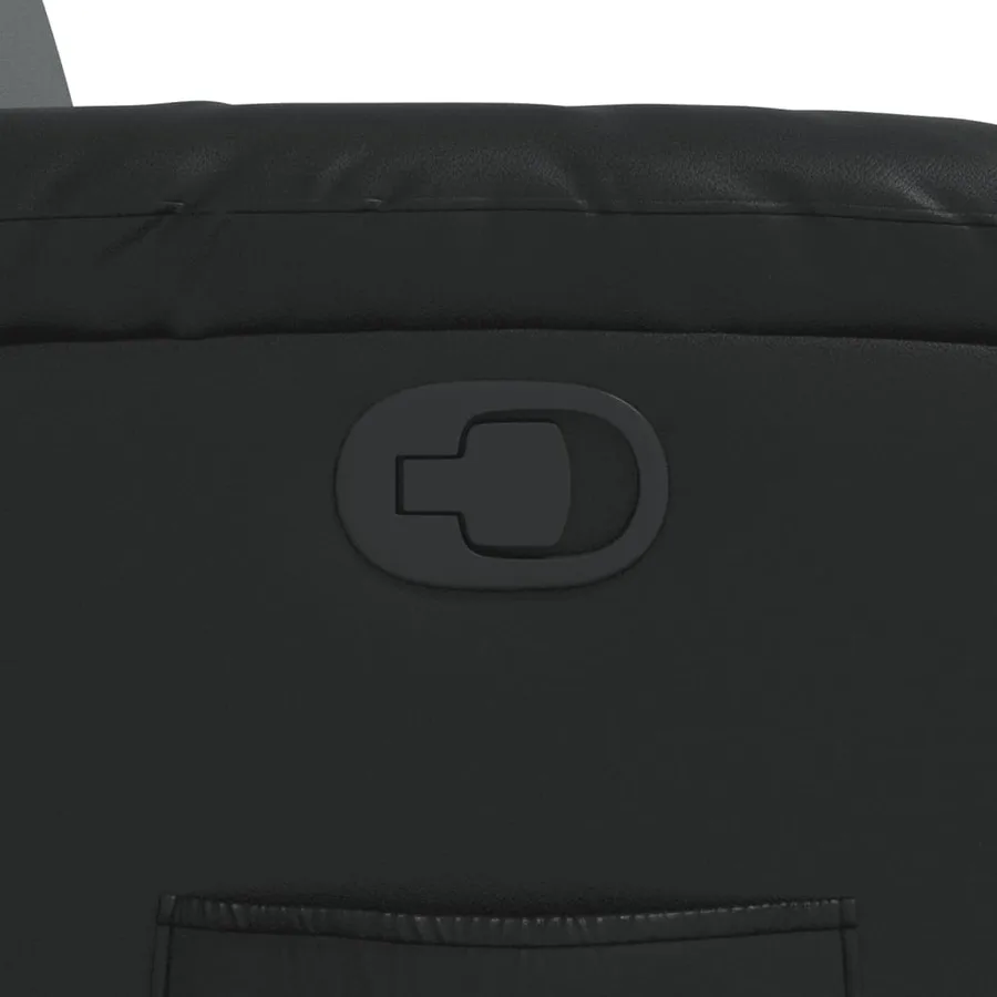 Fauteuil inclinable Noir Similicuir - 9