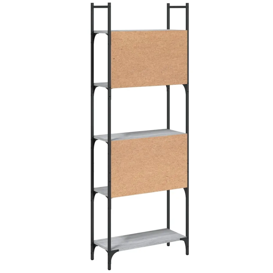 Bibliothèque à 5 niveaux sonoma gris 60,5x24x166,5 cm - 7