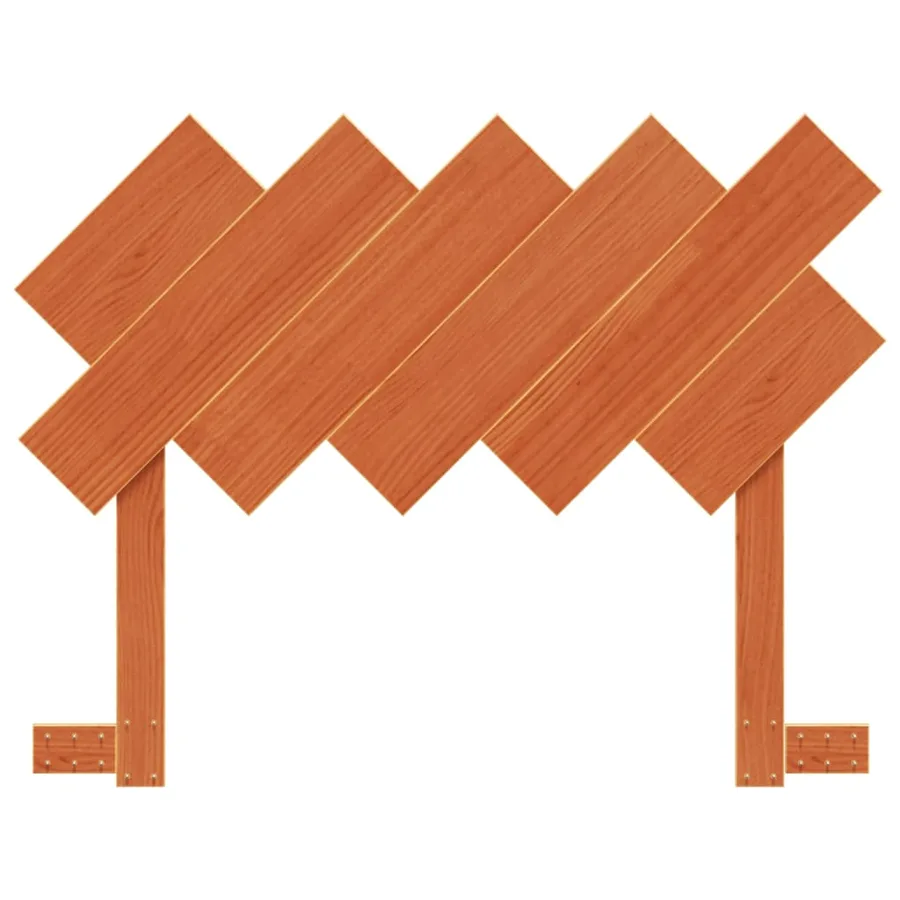 Tête de lit cire marron 100 cm bois massif de pin - 4