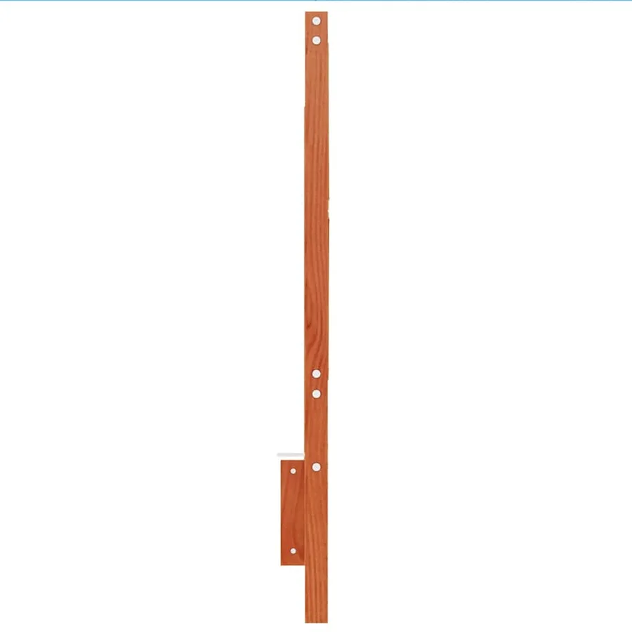 Tête de lit cire marron 135 cm bois massif de pin - 5