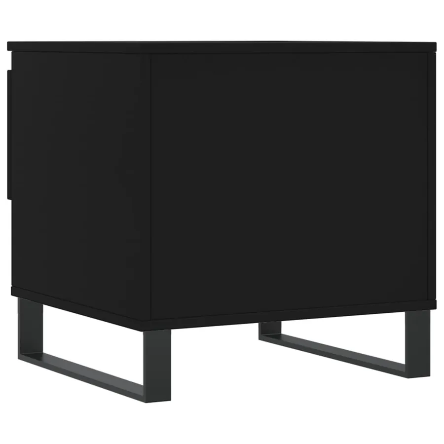 Tables basses 2 pcs noir 50x46x50 cm bois d'ingénierie - 9