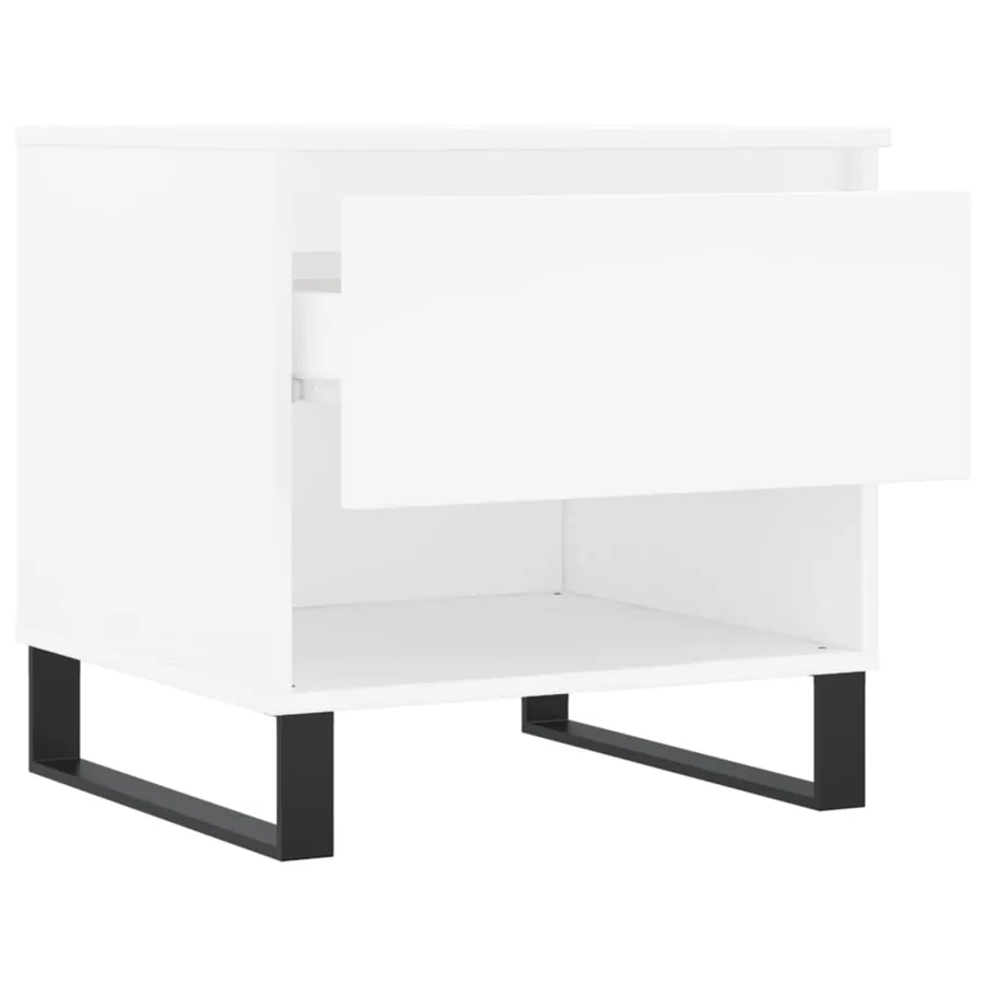 Tables basses 2 pcs blanc 50x46x50 cm bois d'ingénierie - 7