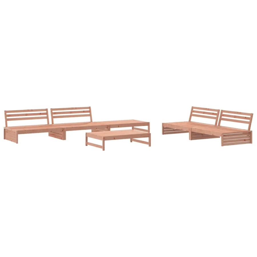 Salon de jardin 6 pcs bois massif douglas - 2