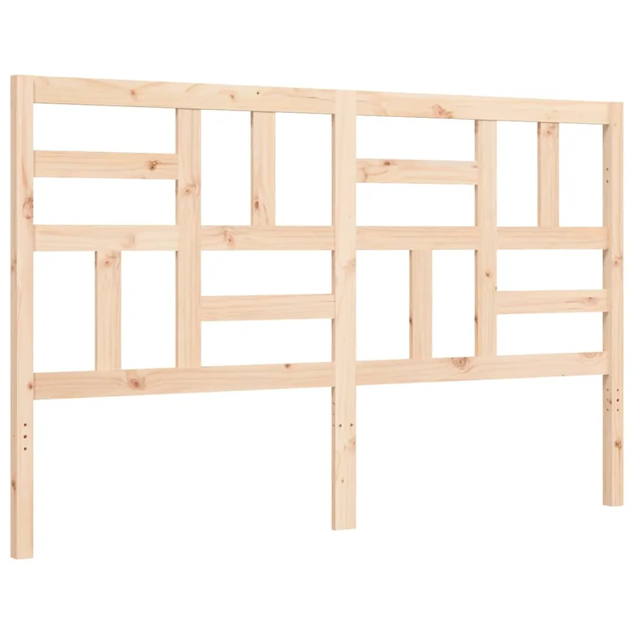 Cadre de lit sans matelas 160x200 cm bois massif de pin - 8