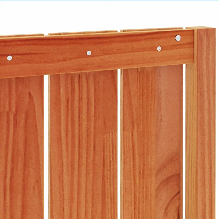 Tête de lit cire marron 135 cm bois massif de pin - 7