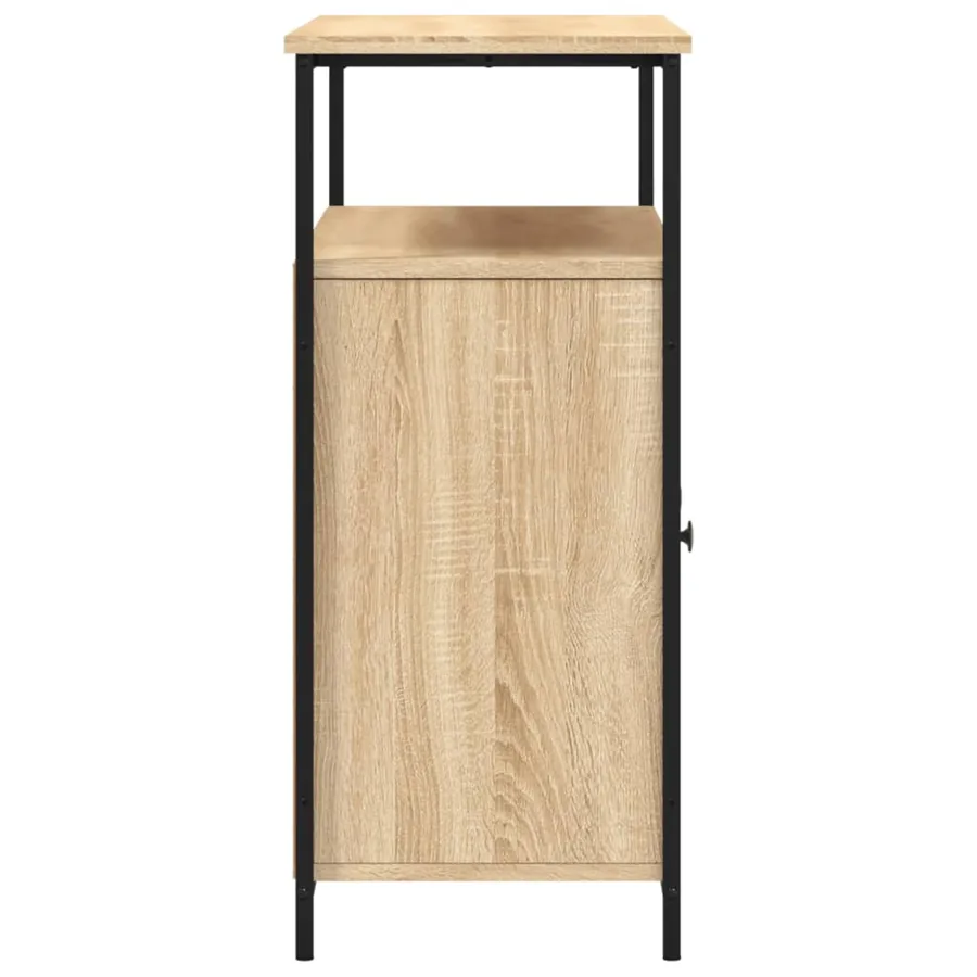 Buffet chêne sonoma 100x35x80 cm bois d'ingénierie - 7