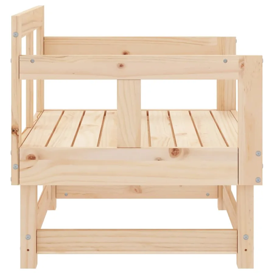 Chaises de jardin lot de 2 bois massif de pin - 6