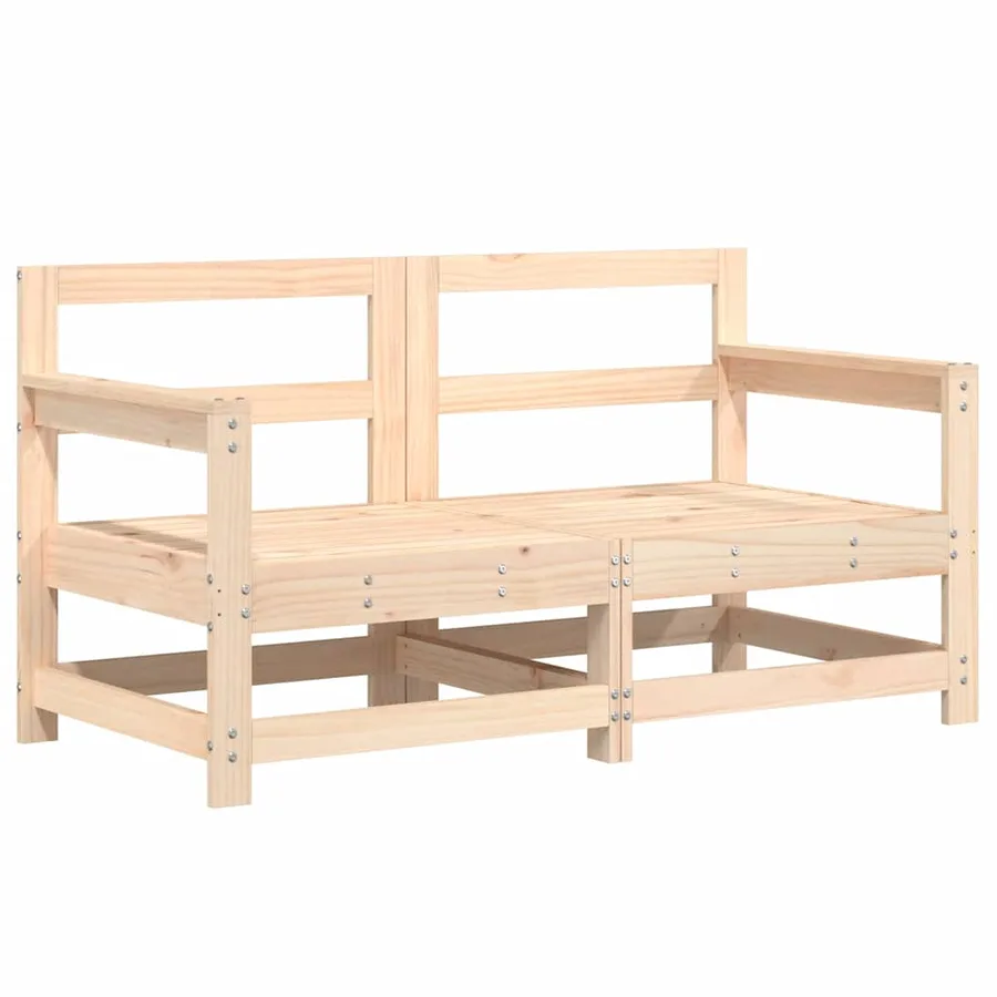 Salon de jardin 6 pcs Bois de pin massif - 4