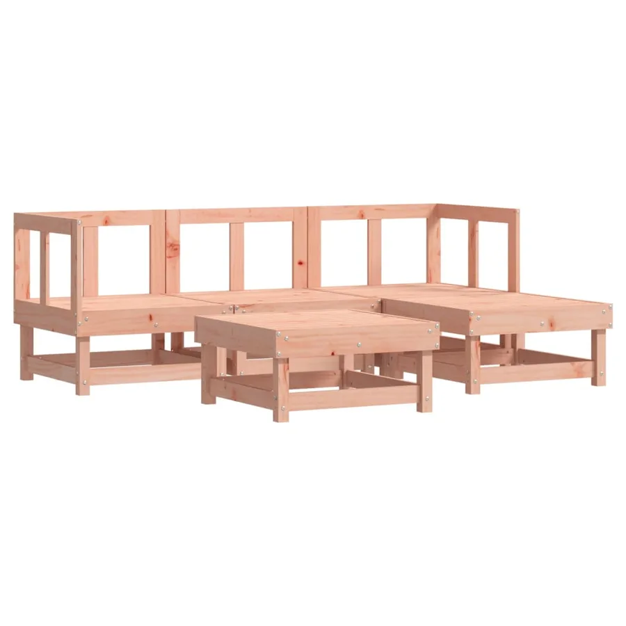 Salon de jardin 5 pcs bois massif douglas - 2