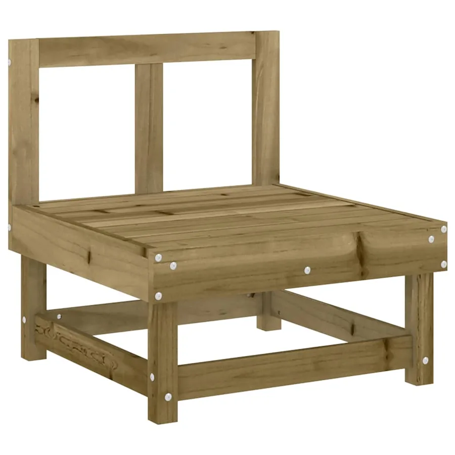 Salon de jardin 8 pcs bois de pin imprégné - 4