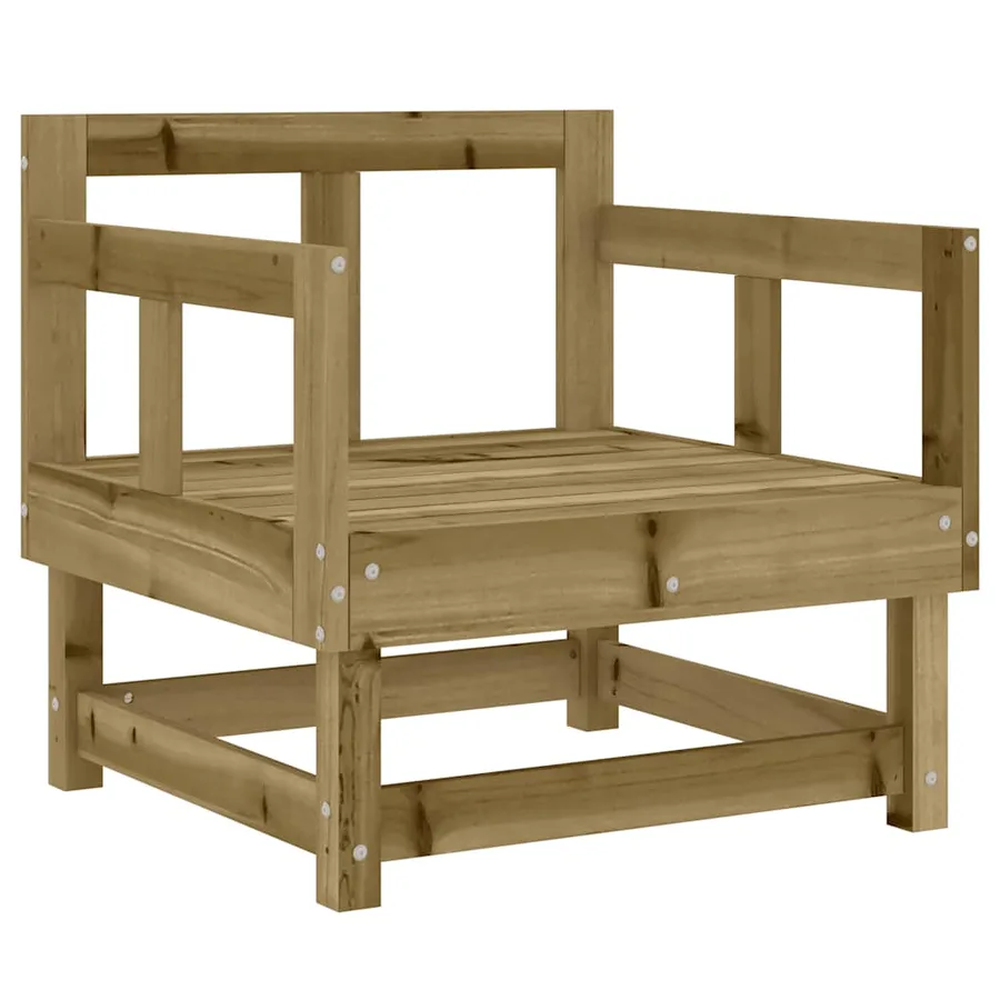 Salon de jardin 8 pcs bois de pin imprégné - 5