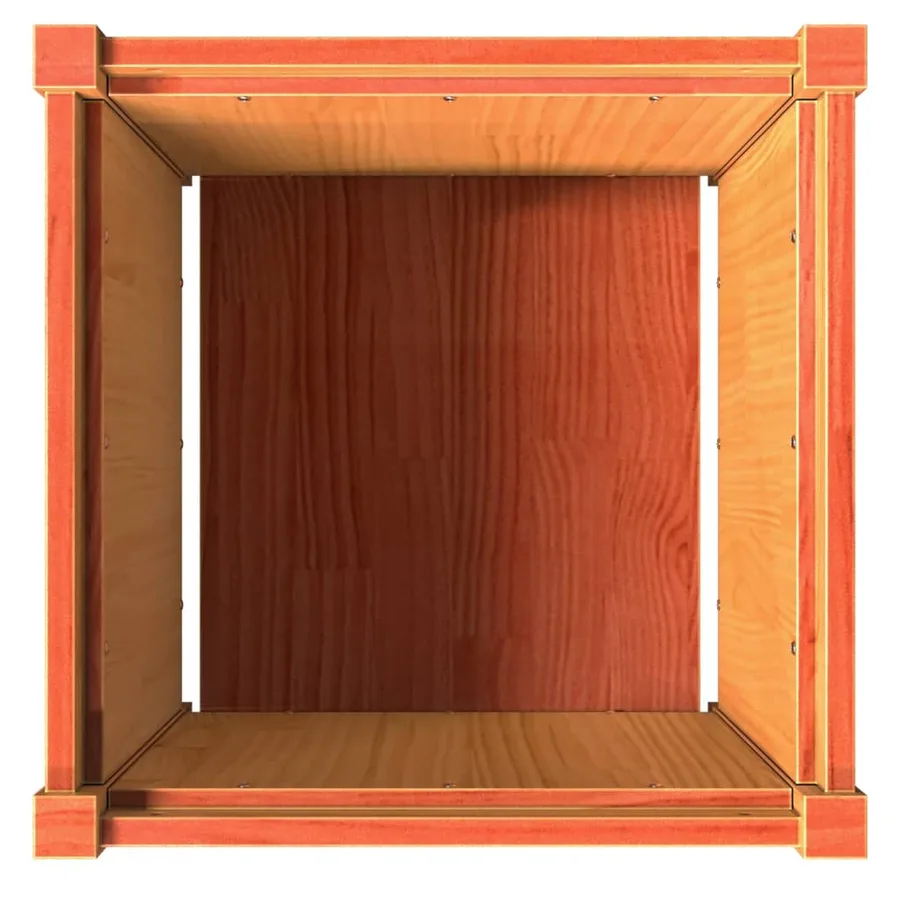 Jardinières 2 pcs cire marron bois de pin massif - 9