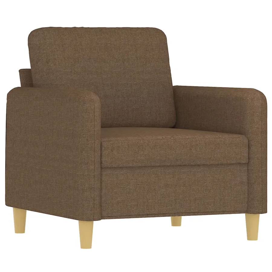 Fauteuil Marron 60 cm Tissu - 2