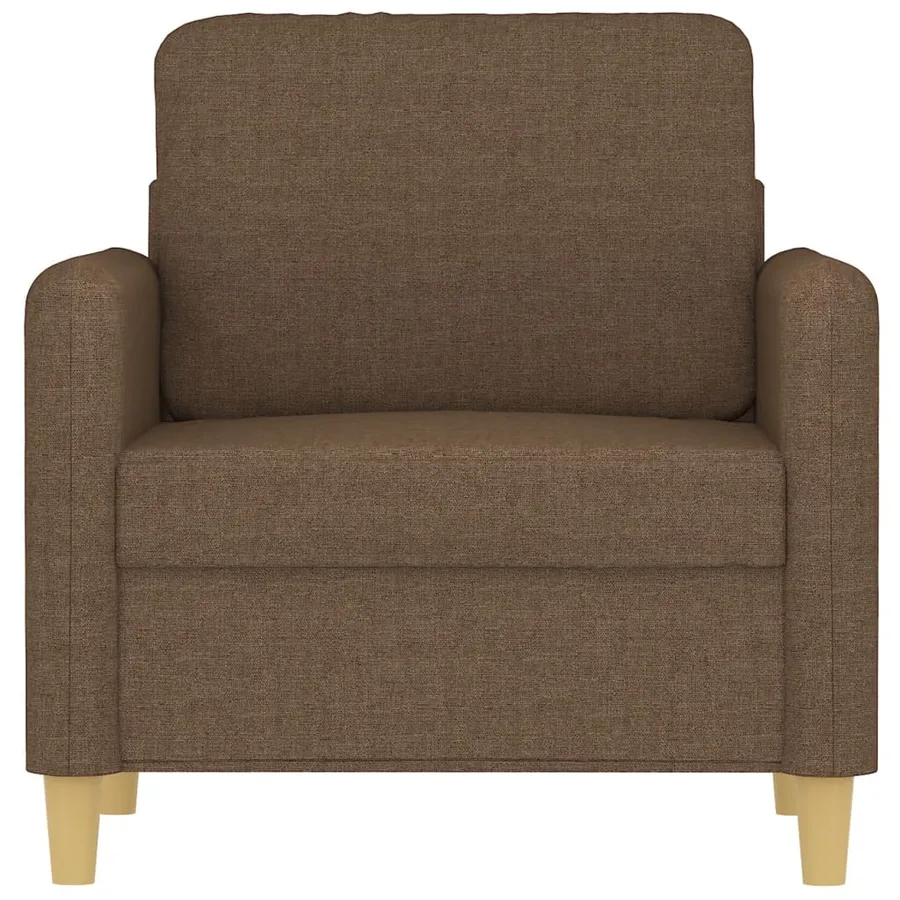 Fauteuil Marron 60 cm Tissu - 3