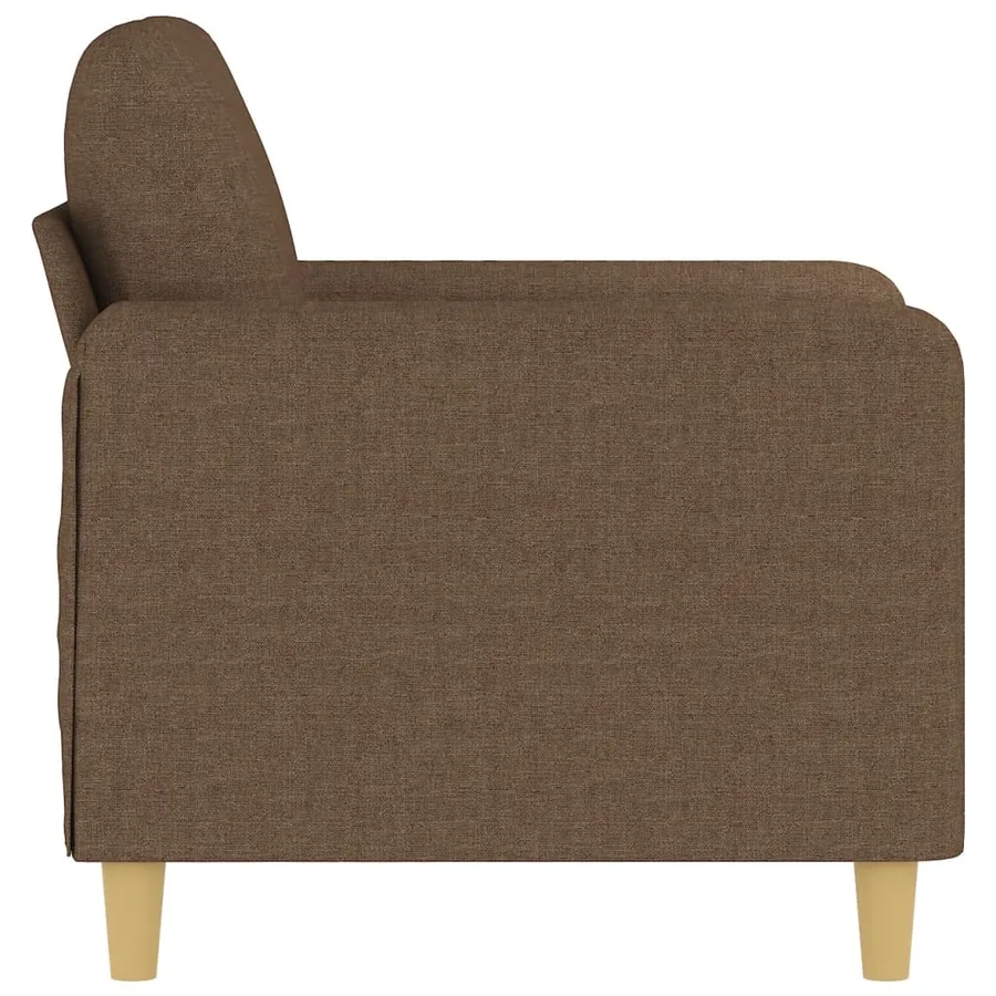 Fauteuil Marron 60 cm Tissu - 4