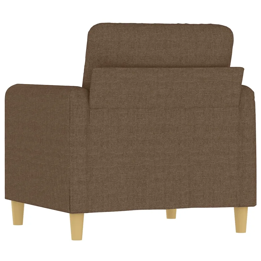 Fauteuil Marron 60 cm Tissu - 5