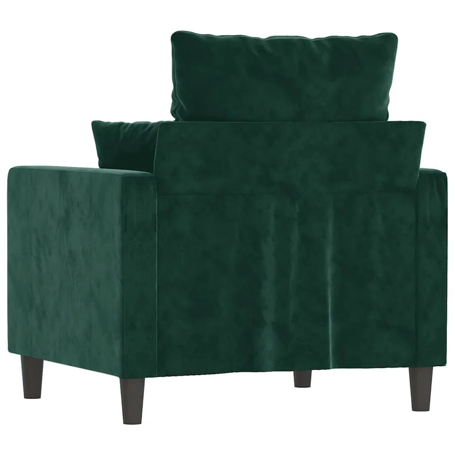 Fauteuil Vert foncé 60 cm Velours - 5