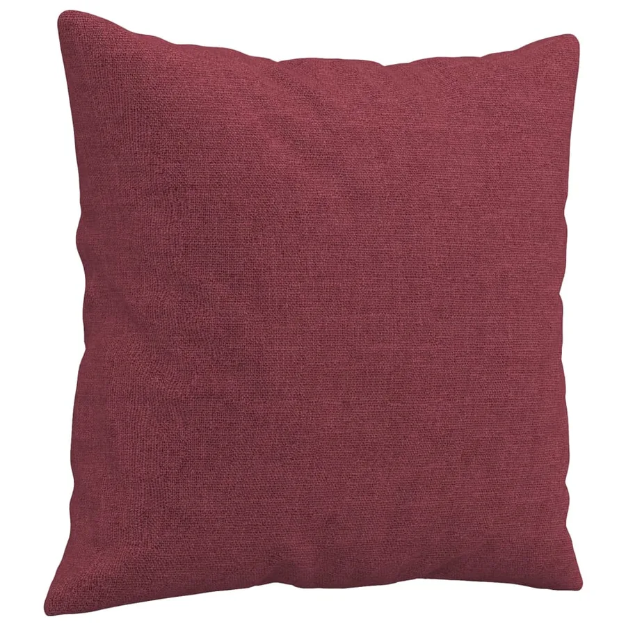 Canapé 2 places avec oreillers bordeaux 120 cm tissu - 6
