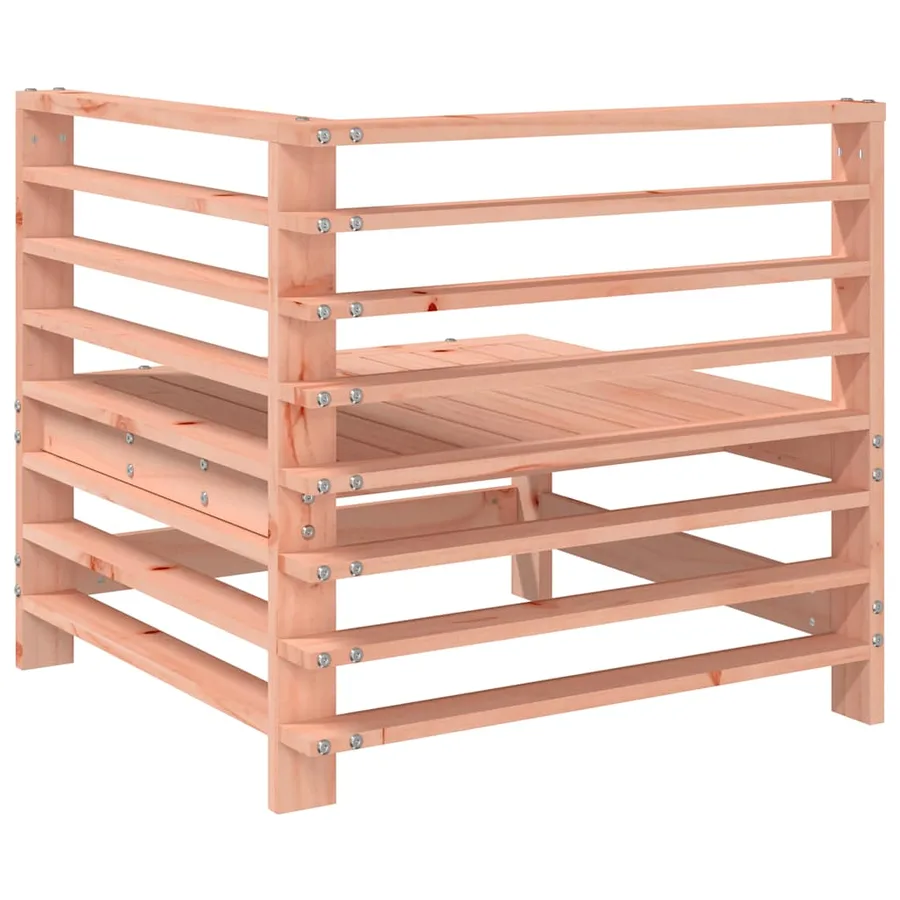Canapé d'angle de jardin bois massif douglas - 5