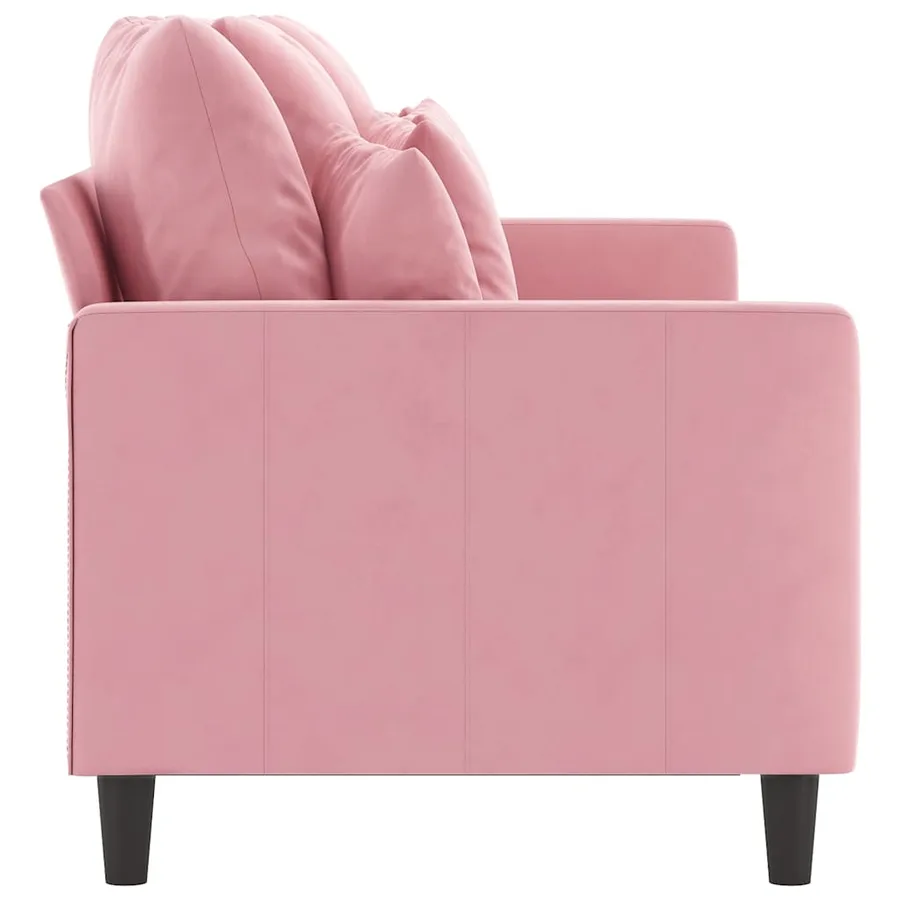 Canapé à 3 places Rose 180 cm Velours - 4