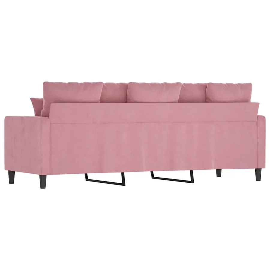 Canapé à 3 places Rose 180 cm Velours - 5