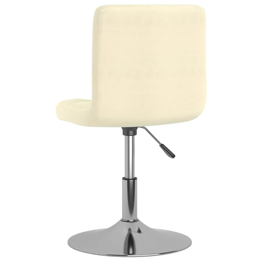 Chaises pivotantes à manger lot de 4 Crème Tissu - 6