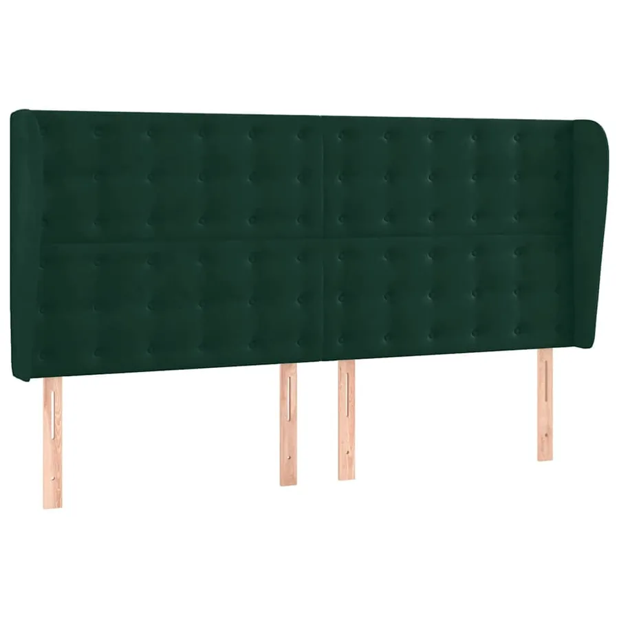 Sommier à lattes de lit matelas et LED Vert foncé 200x200 cm - 7