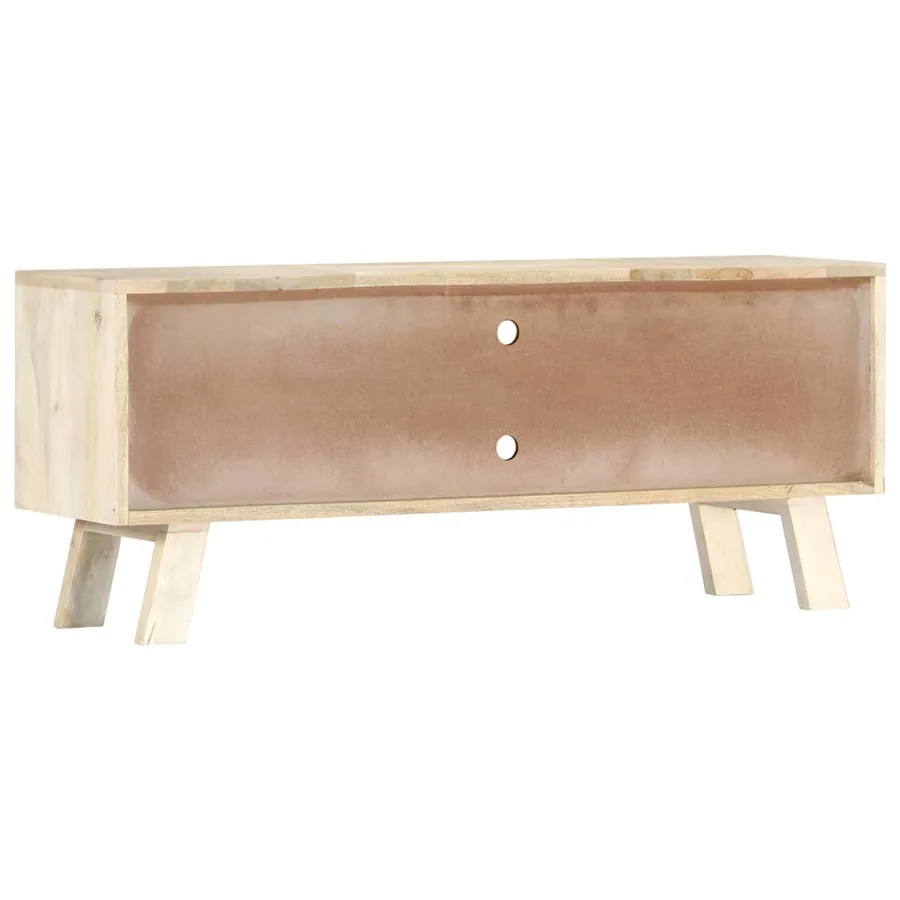Meuble TV 110x30x44 cm Bois massif de manguier - 5
