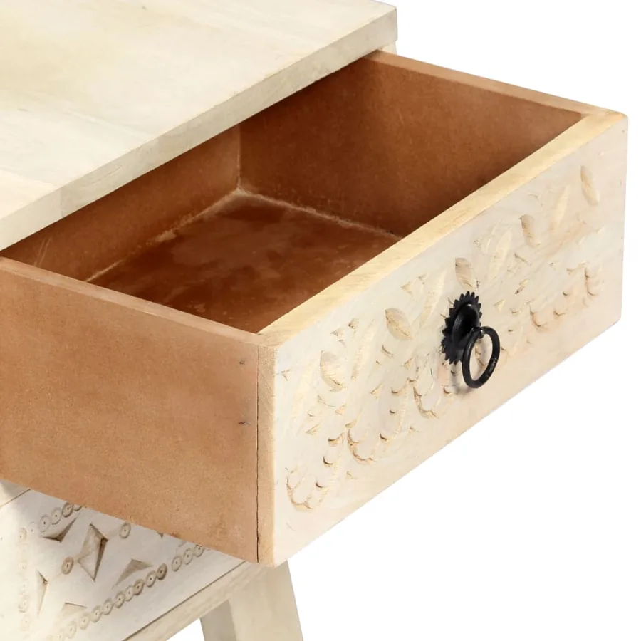 Meuble TV 110x30x44 cm Bois massif de manguier - 6