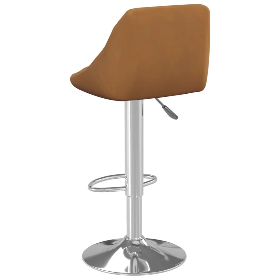 Tabouret de bar Marron Velours - 5