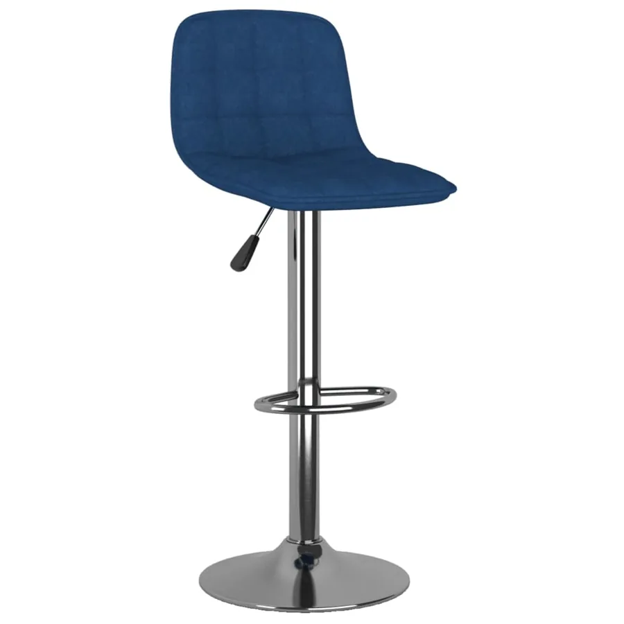 Tabourets de bar lot de 2 bleu tissu - 3