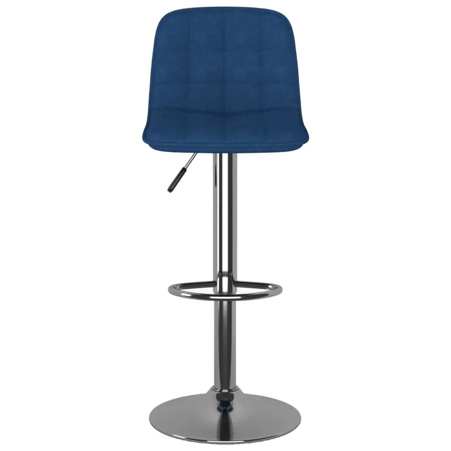 Tabourets de bar lot de 2 bleu tissu - 4