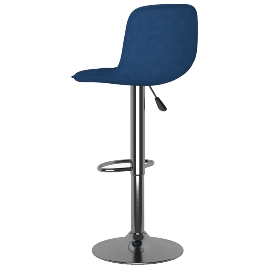 Tabourets de bar lot de 2 bleu tissu - 6