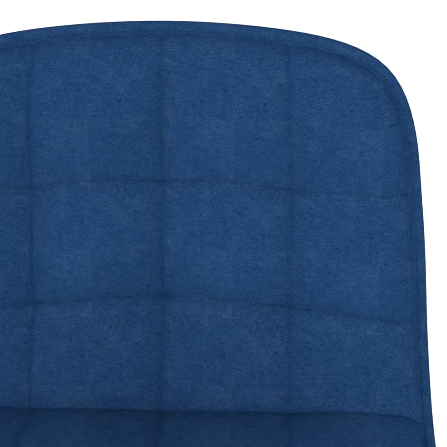 Tabourets de bar lot de 2 bleu tissu - 8