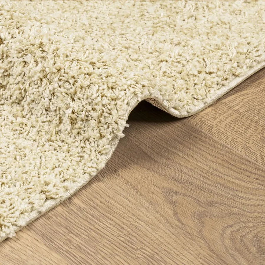 Tapis shaggy PAMPLONA poils longs moderne doré 80x200 cm - 6