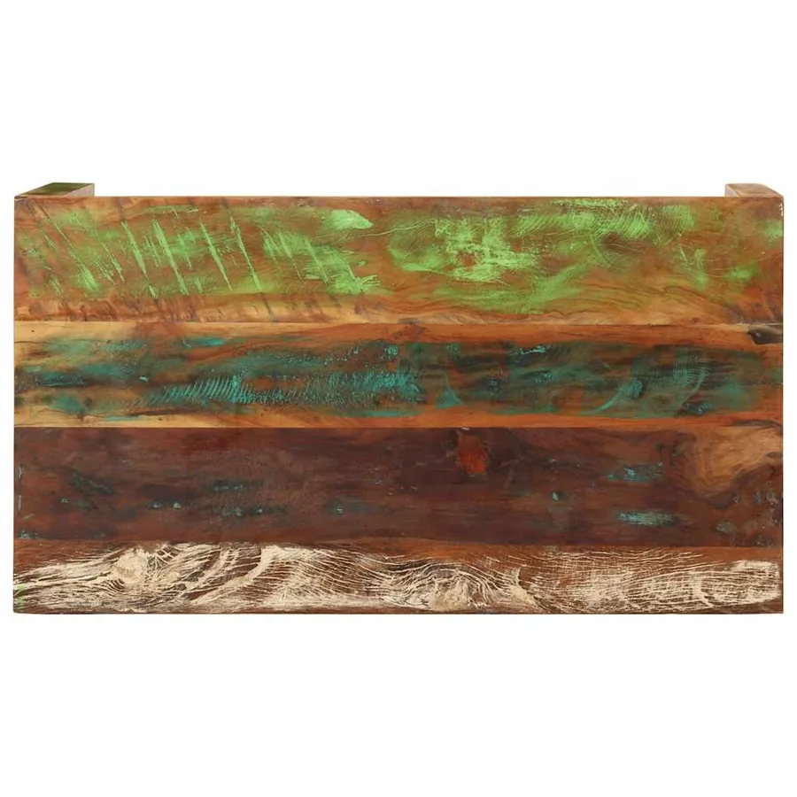 Table basse 110x55x40 cm bois de récupération massif - 4