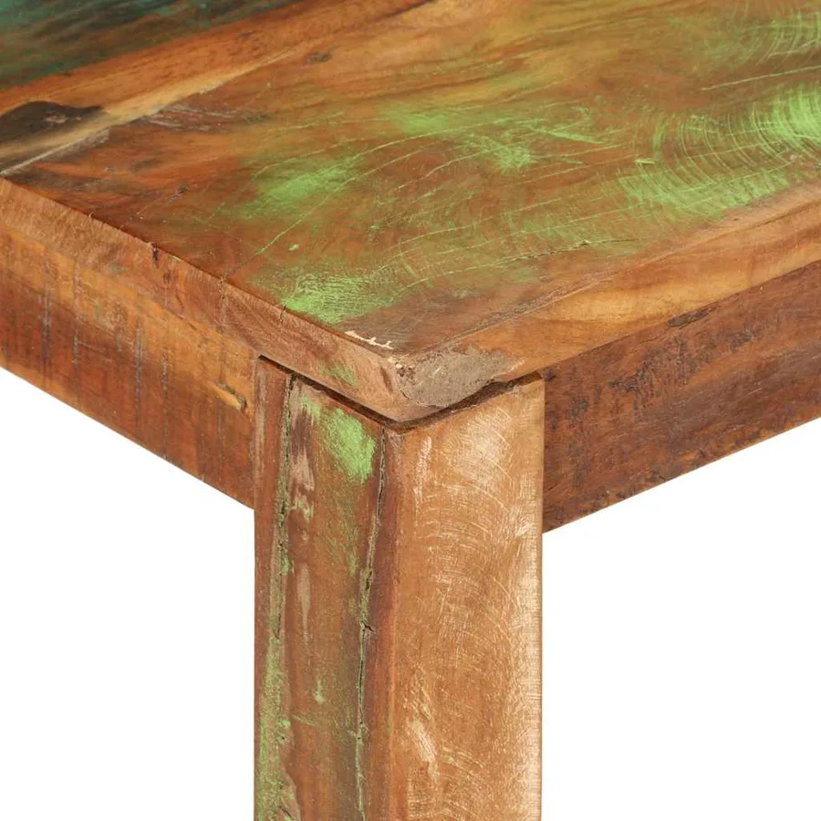 Table basse 110x55x40 cm bois de récupération massif - 5