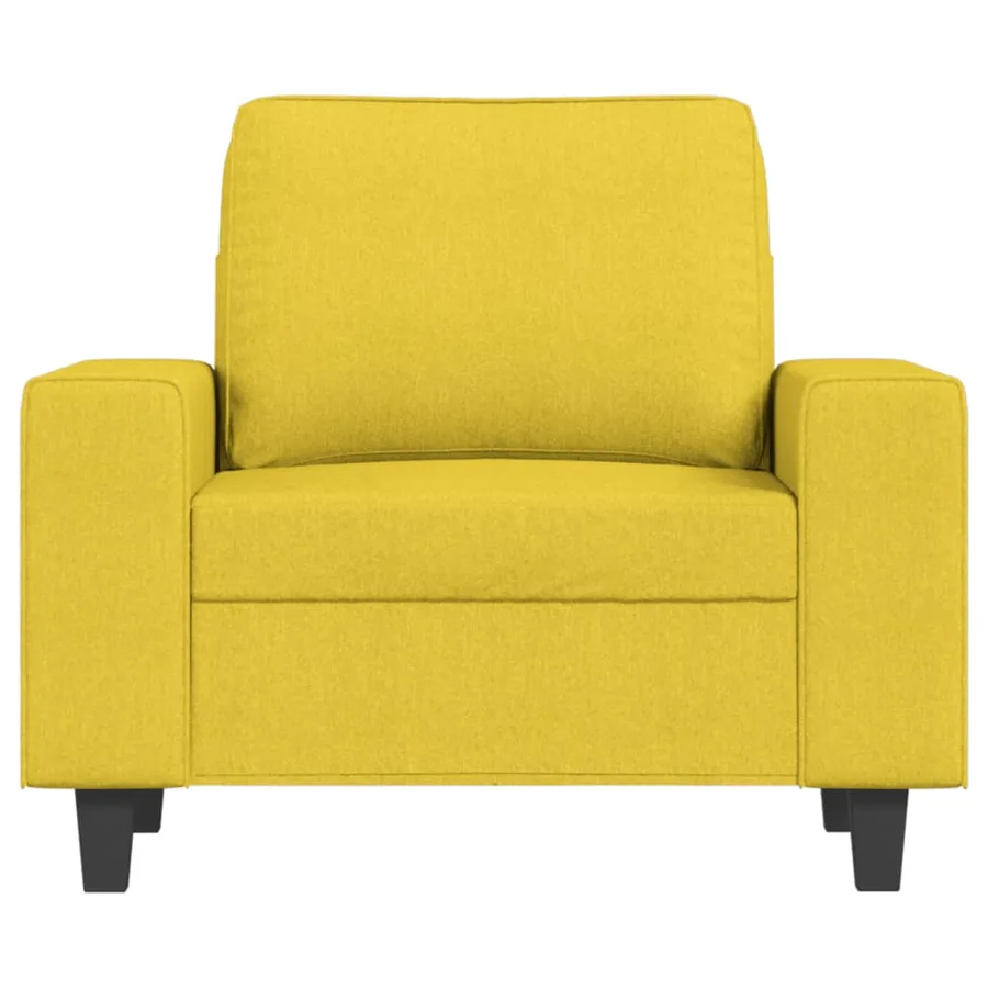 Fauteuil Jaune clair 60 cm Tissu - 3