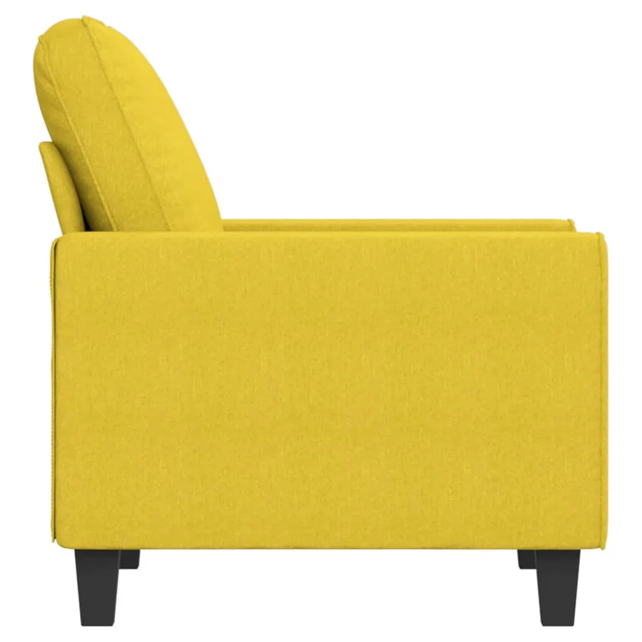 Fauteuil Jaune clair 60 cm Tissu - 4