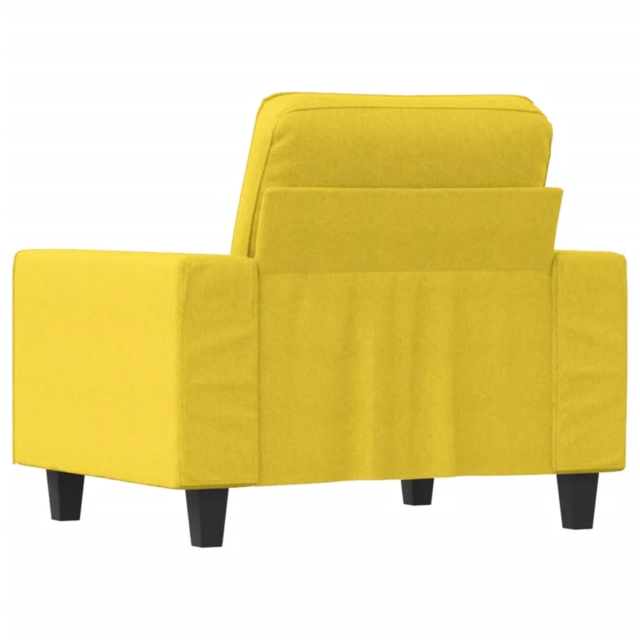 Fauteuil Jaune clair 60 cm Tissu - 5