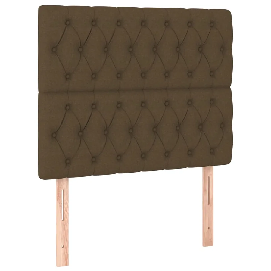 Sommier à lattes de lit avec matelas Marron foncé 90x200 cm - 5