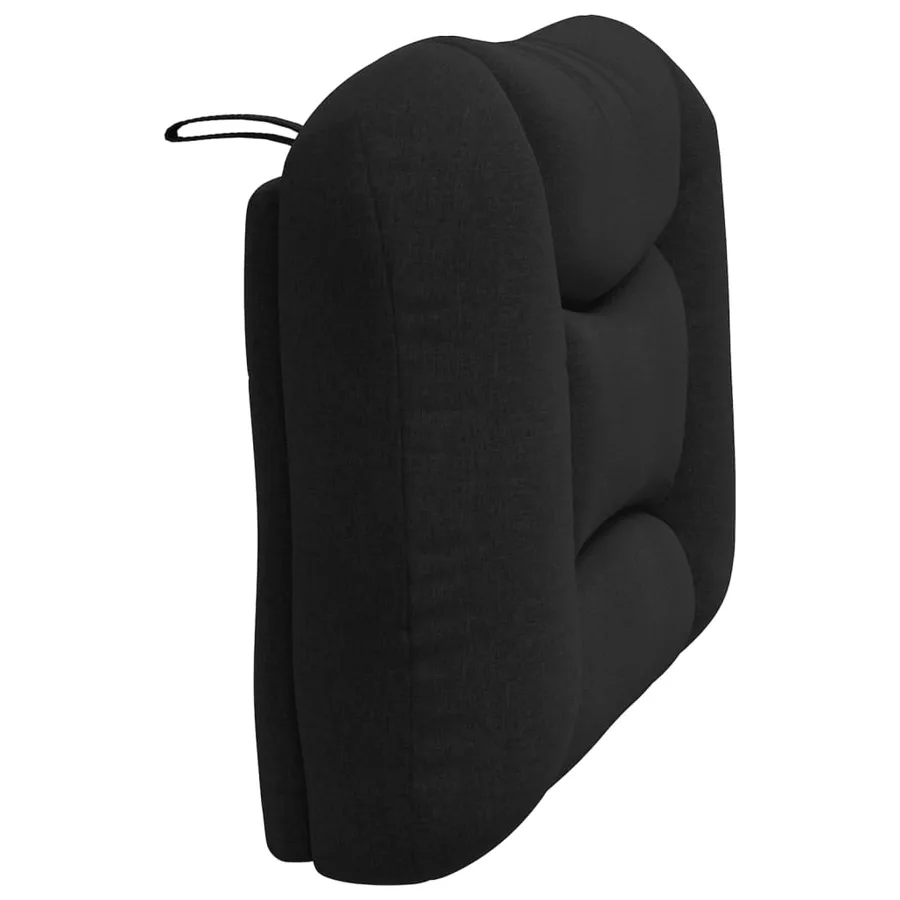 Coussin de tête de lit Hvar noir 90 cm tissu - 6