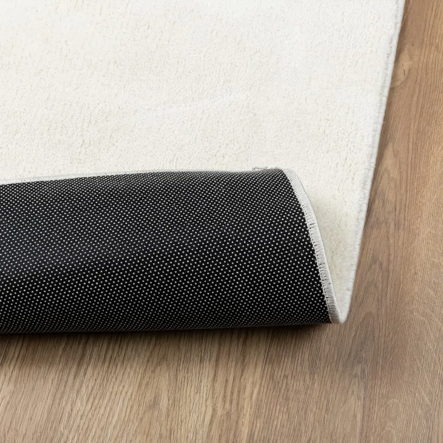 Tapis OVIEDO à poils courts crème 200x280 cm - 5