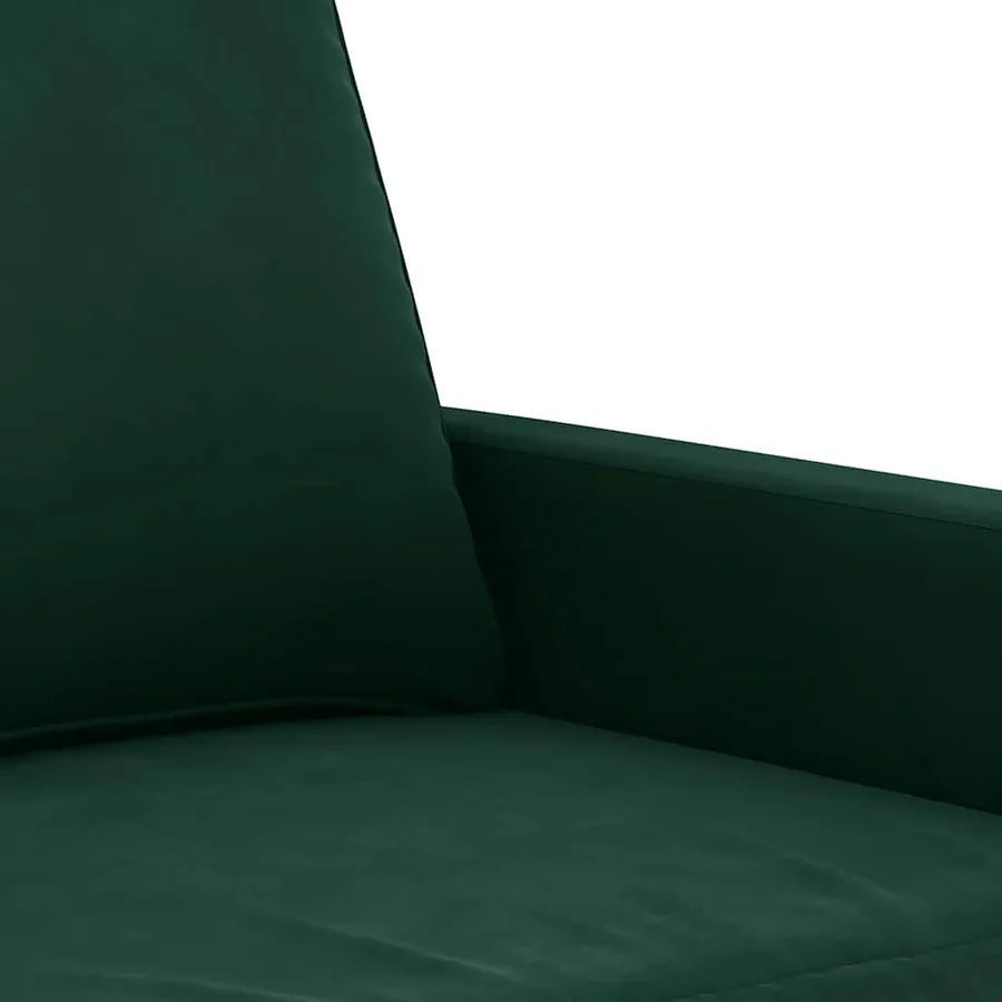 Canapé à 3 places Vert foncé 180 cm Velours - 6