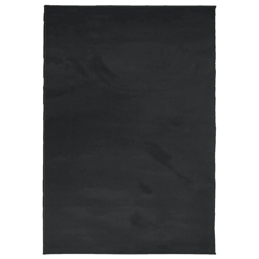 Tapis OVIEDO à poils courts noir 140x200 cm - 2